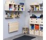 Etagère murale pliable en pin massif - 6
