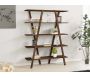 Etagère en pin effet noyer Perla - 5