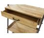 Etagère en pin et métal 1 tiroir - 329