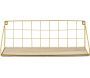 Etagère rectangulaire dorée 15 x 15 x 44 cm - CMP-3713