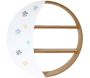 Etagère ronde avec demi-lune en bois - THE HOME DECO FACTORY