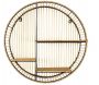 Etagère ronde en métal et MDF Java - CMP-3885