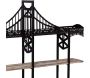 Etagères en bois et fer Pont 146.5 x 13 x 70 cm - ANT-0845