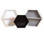 Etagères hexagonales en bois (Lot de 6) - 139