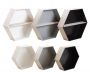 Etagères hexagonales en bois (Lot de 6)
