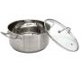 Faitout inox avec couvercle en verre tous feux + induction - 24,90