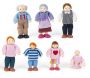 Famille 7 poupées en tissu 12cm