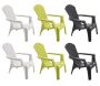 Fauteuil Adirondack en résine polypropylène (Lot de 6)