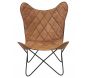 Fauteuil Butterfly en cuir - 6