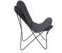 Fauteuil Butterfly en cuir noir - AUB-5000