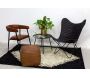 Fauteuil Butterfly en cuir - AUBRY GASPARD