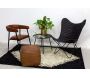 Fauteuil Butterfly en cuir noir - AUBRY GASPARD