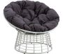 Fauteuil Papasan en polyrésine et acier