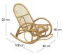 Fauteuil Rocking-chair en manau - AUB-0462