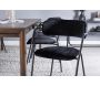 Fauteuil en acier et velours Arrow (Lot de 2) - Venture Home