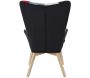 Fauteuil assise en tissu patchwork Helsinki - 6