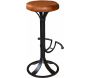 Fauteuil de bar assise en cuir Katy - ANTIC LINE CRéATIONS