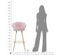 Fauteuil de bar en tissu et métal Vienna - MAU-0406