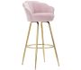 Fauteuil de bar en tissu et métal Vienna