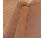 Fauteuil bas en cuir de buffle marron - 6