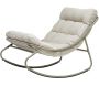 Fauteuil à bascule avec coussin rembourré Relax - MOR-0219