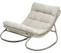 Fauteuil à bascule avec coussin rembourré Relax