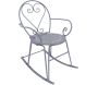 Fauteuil à bascule en fer Belle Époque