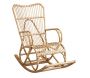 Fauteuil à bascule en manau naturel