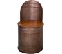 Fauteuil bidon assise en bois - ANTIC LINE CRéATIONS