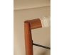 Fauteuil en bois de suar massif et métal - 499