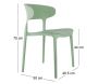 Fauteuil coloré en polypropylène Fain - 6