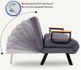 Fauteuil convertible en tissu Sando - 929,99
