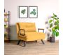 Fauteuil convertible en tissu Sando - HANAH HOME