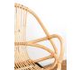 Fauteuil coquille en rotin et métal Ema - 5