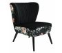 Fauteuil coquille en velours