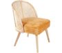 Fauteuil cosy effet velours Gaspard