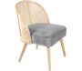 Fauteuil cosy effet velours Gaspard