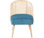 Fauteuil cosy effet velours Gaspard - 