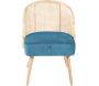 Fauteuil cosy effet velours Gaspard - 