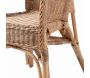 Fauteuil avec coussin en moelle de rotin Galep - AUB-3202