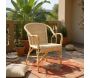 Fauteuil crapaud en manau et moelle de rotin naturelle - AUBRY GASPARD
