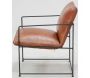 Fauteuil en cuir de buffle et métal - 5