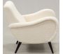 Fauteuil design en polyester et bois Douceur - 445