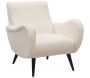Fauteuil design en polyester et bois Douceur