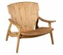 Fauteuil design en teck naturel Brazil