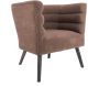 Fauteuil design en velours et bois Explicit