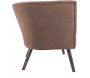 Fauteuil design en velours et bois Explicit - PRE-0657