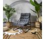 Fauteuil détente de jardin en métal Dolce vita - THE HOME DECO FACTORY