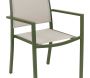 Fauteuil empilable en aluminium Santorin - MOR-0196