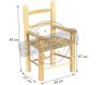 Fauteuil enfant en hêtre naturel verni - AUBRY GASPARD